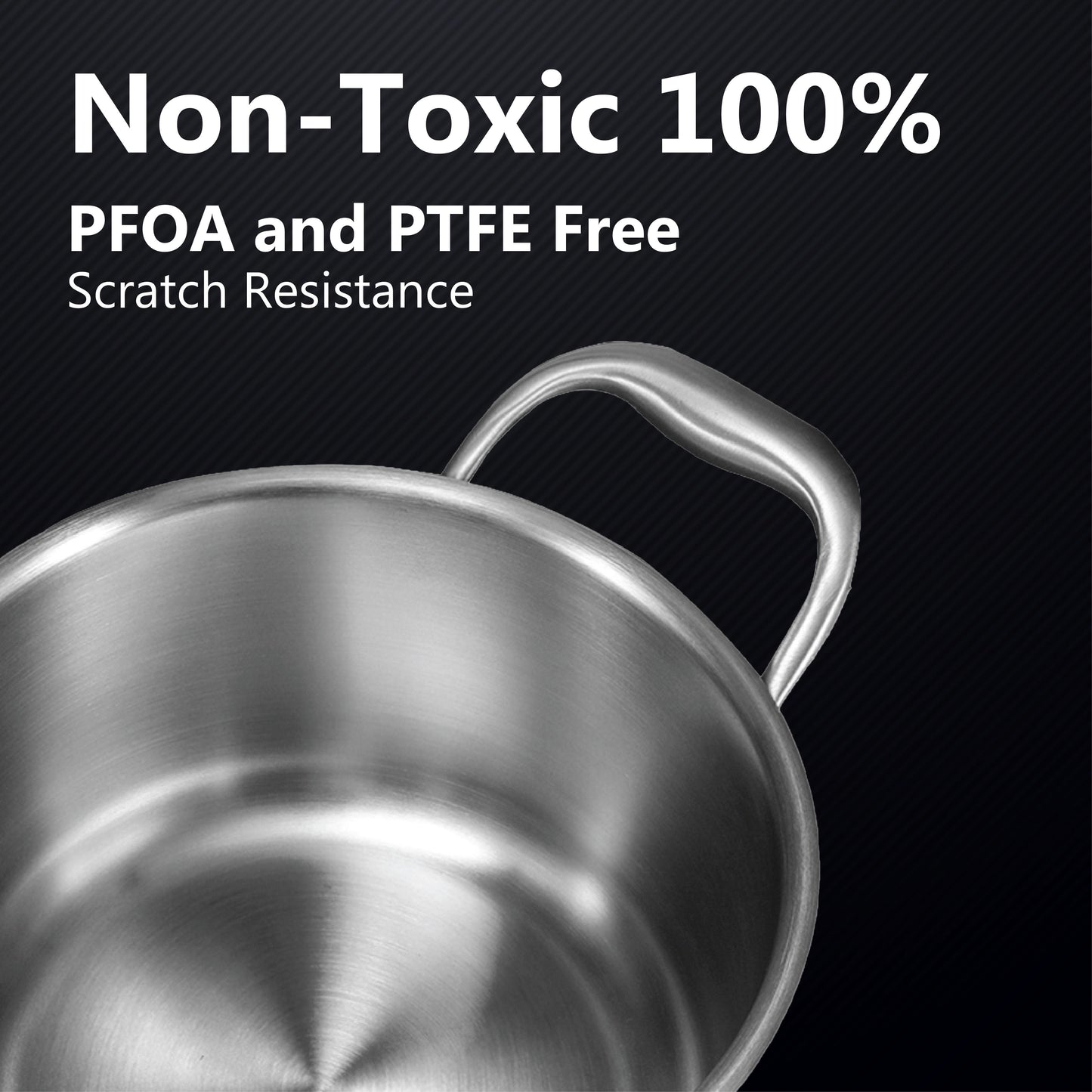 SmartCook Nonstick 2/3.5/9 Quart Stainless Steel Stock Pot/Pot/Stockpot/Soup Pot with Tempered Glass Lid - Chef's Classic Multipurpose Sauce Pot, Stay-Cool Handle, Compatible with All Stovetops, Dishwasher Safe