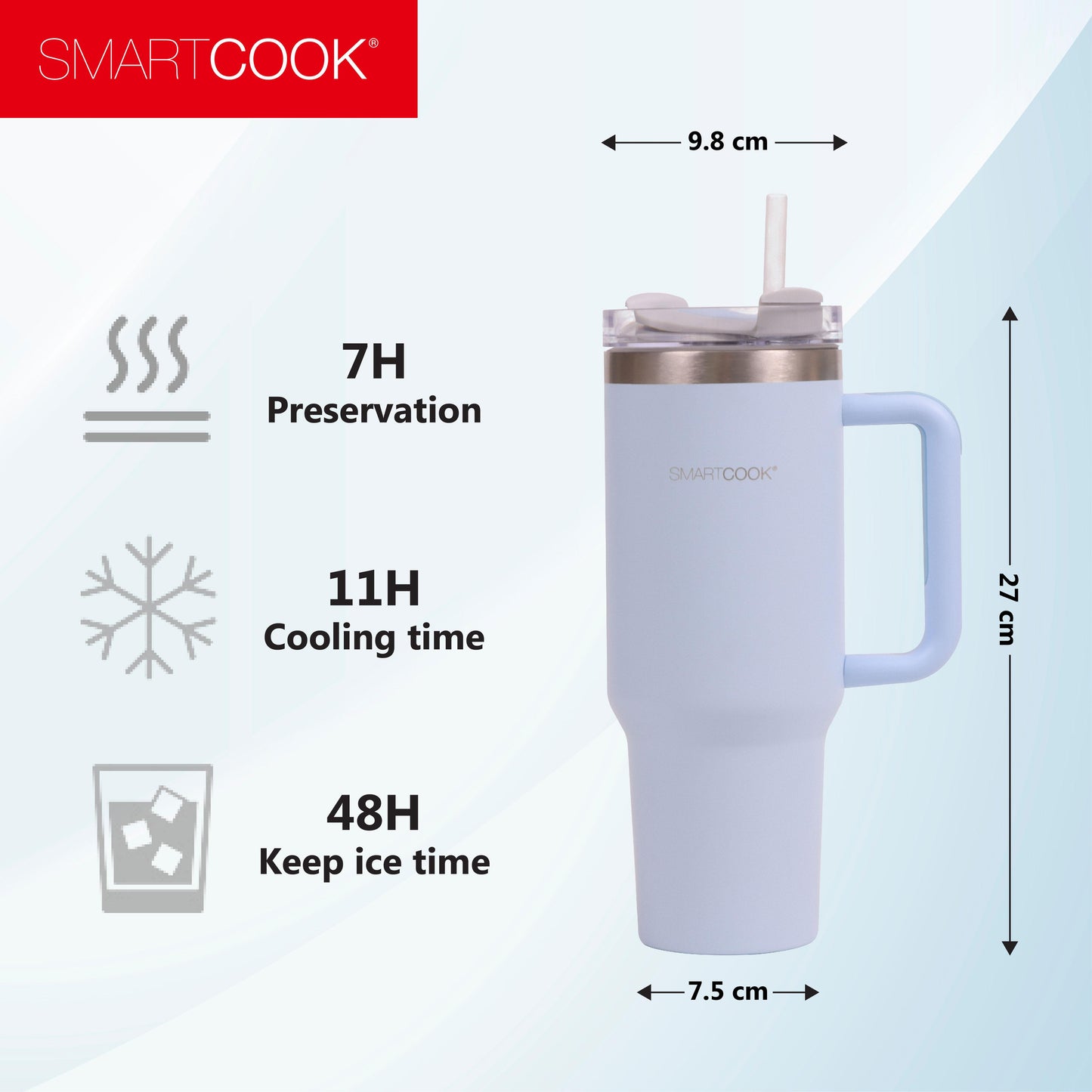 Smartcook Stainless Steel Tumbler Cup 40 oz